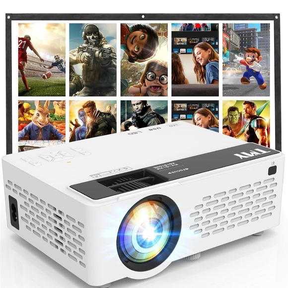 TMY Mini Projector with Screen – Like New